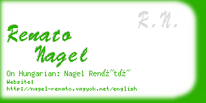 renato nagel business card